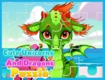 Cute Unicorns And Dragon...